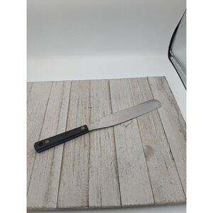 Vintage Chalfont Stainless Flexible Spatula Cake Icing Spreader Black 11 1/4"